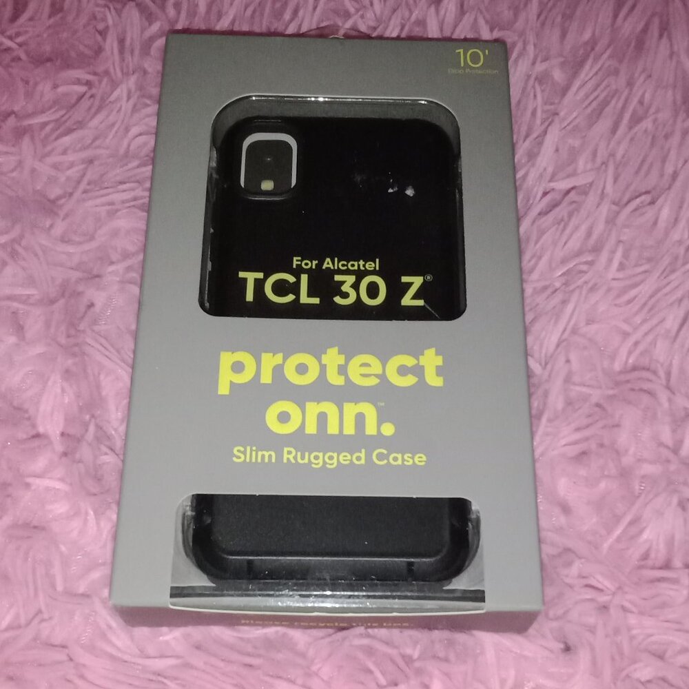 Alcatel TCL 30 Z Slim Rugged Phone Case - Black